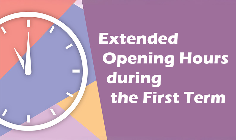 Extended Opening Hours during the Examination Period